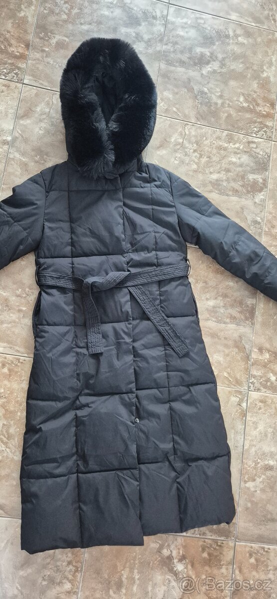 Nový kabát zimní černý v. L - 3
