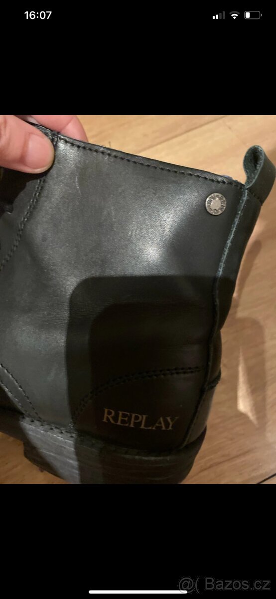 Kožené boty/ kozačky Replay - 3