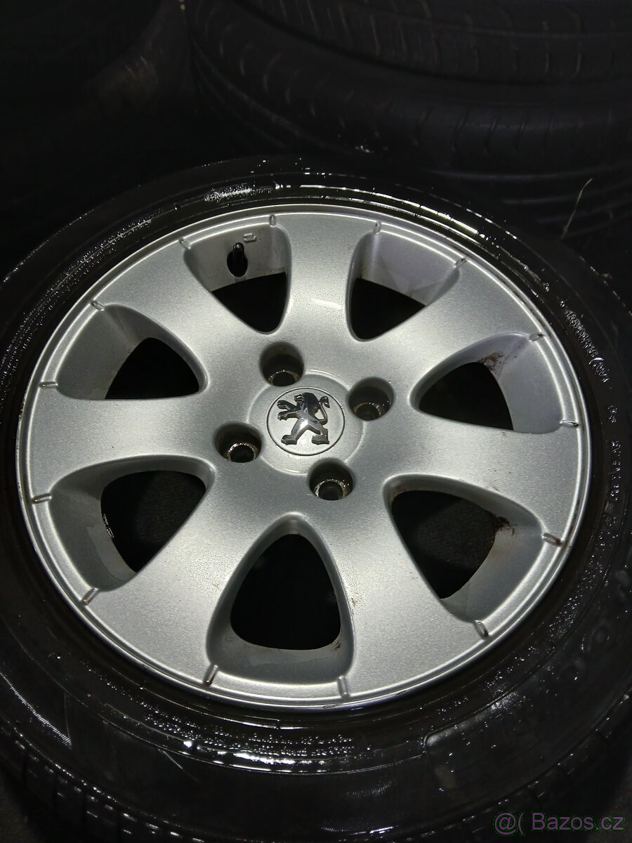 SADA LETNÍCH KOL 4X108 R15 ORIGINÁL PEUGEOT - 3