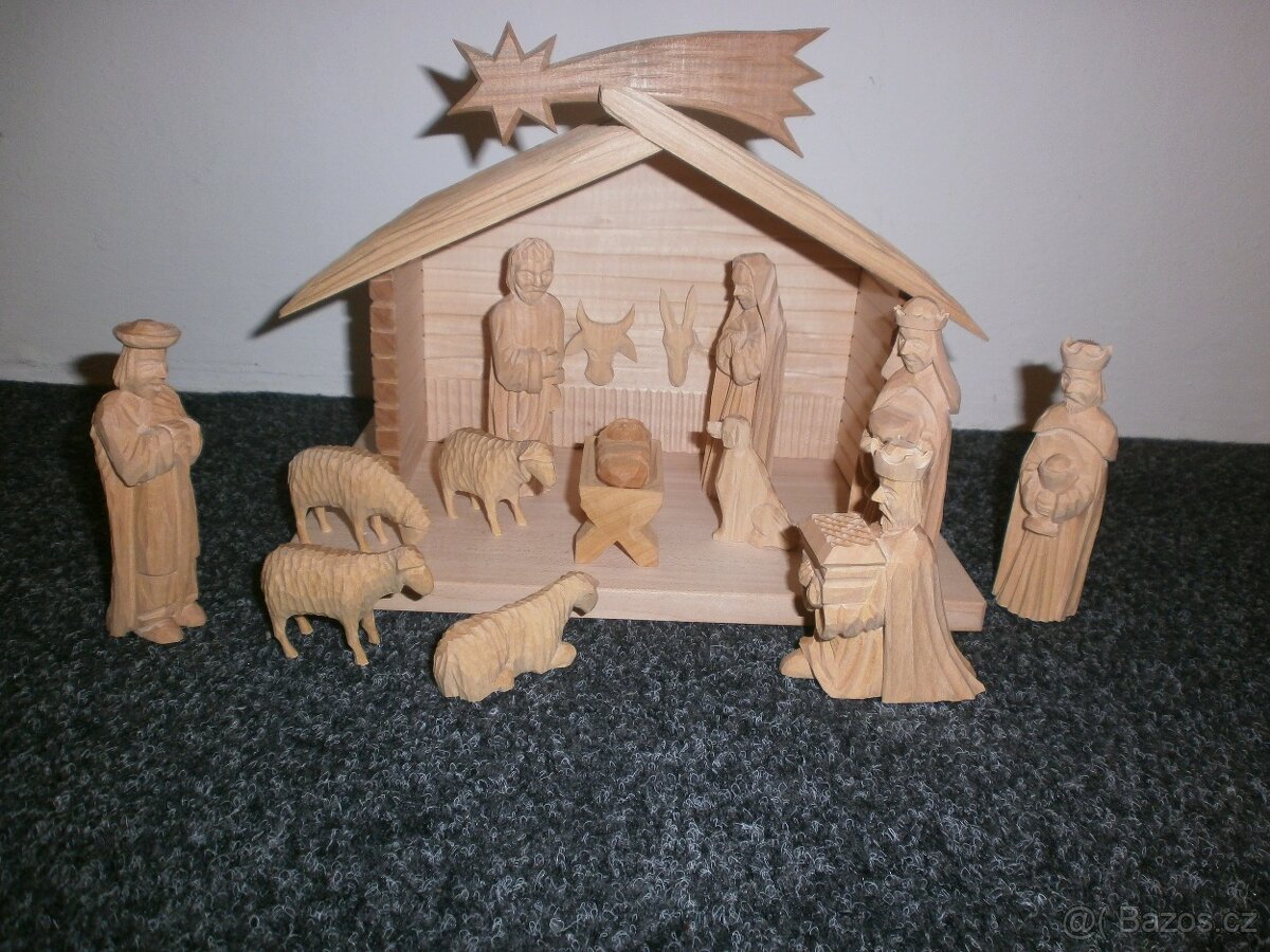 betlém z lipového a smrkového dřeva 14a1 - 3