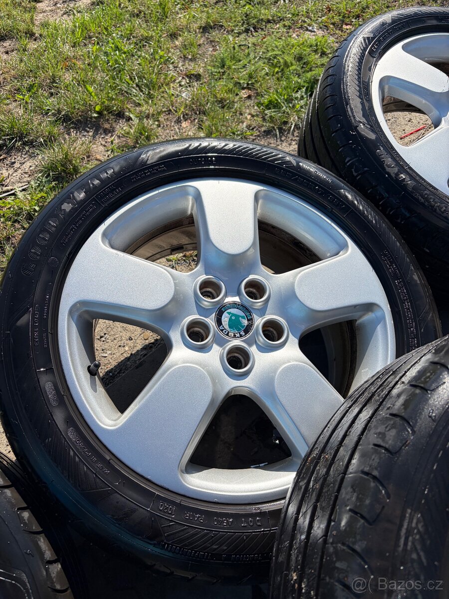 Originál Škoda kola 5X112 R17 - 3