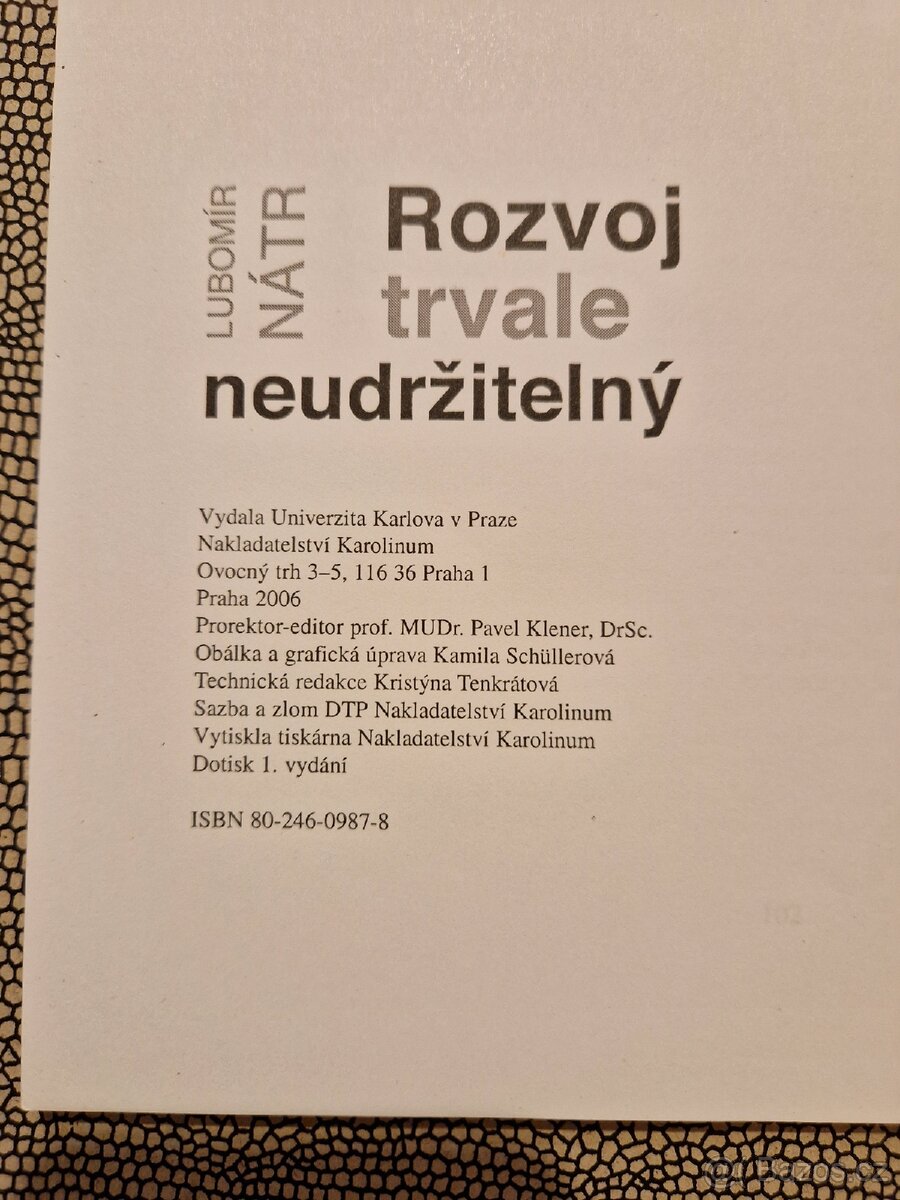 Studie - Rozvoj trvale neudržitelní, Lubomír Nátr - 3