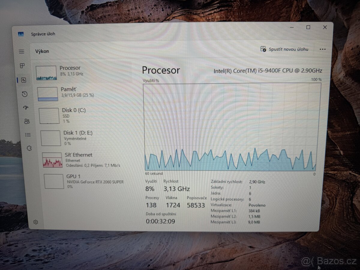 Herní PC | i5 9400f , GTX 2060 Super, 16GB, 500GB SSD - 3