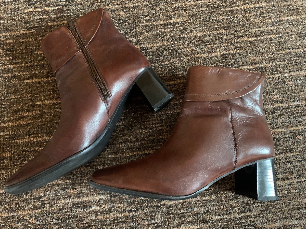 Dámské kožené boty vel. 40 - 3