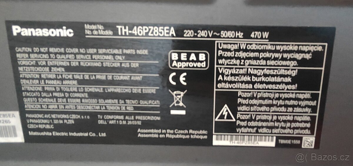 Televize PANASONIC VIERA - 3