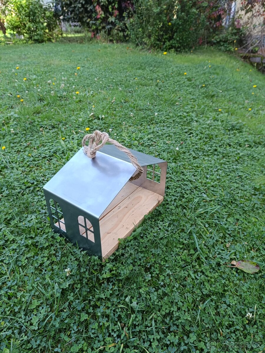 Krmítko pro ptáky stříbrné - 3