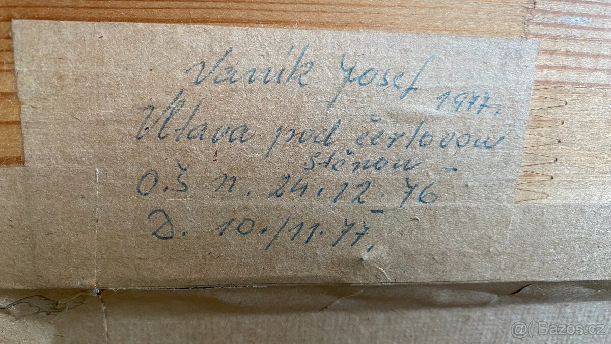 Originál obraz- Josef Vaník - 3