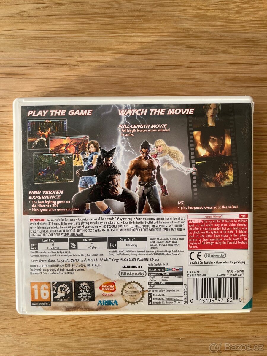 Tekken Nintendo 3Ds - 3