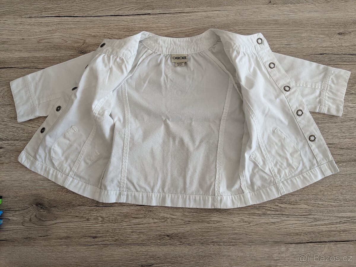 Bílá dívčí bundička vel. 92 - 3