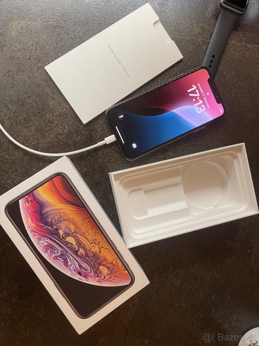 iPhone XS 64 GB zlatý, top stav, nova baterie - 3
