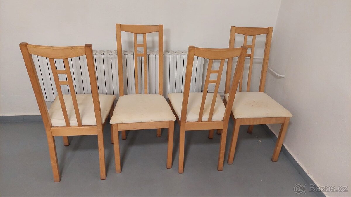 Židle dřevěné masivní Ikea - 3