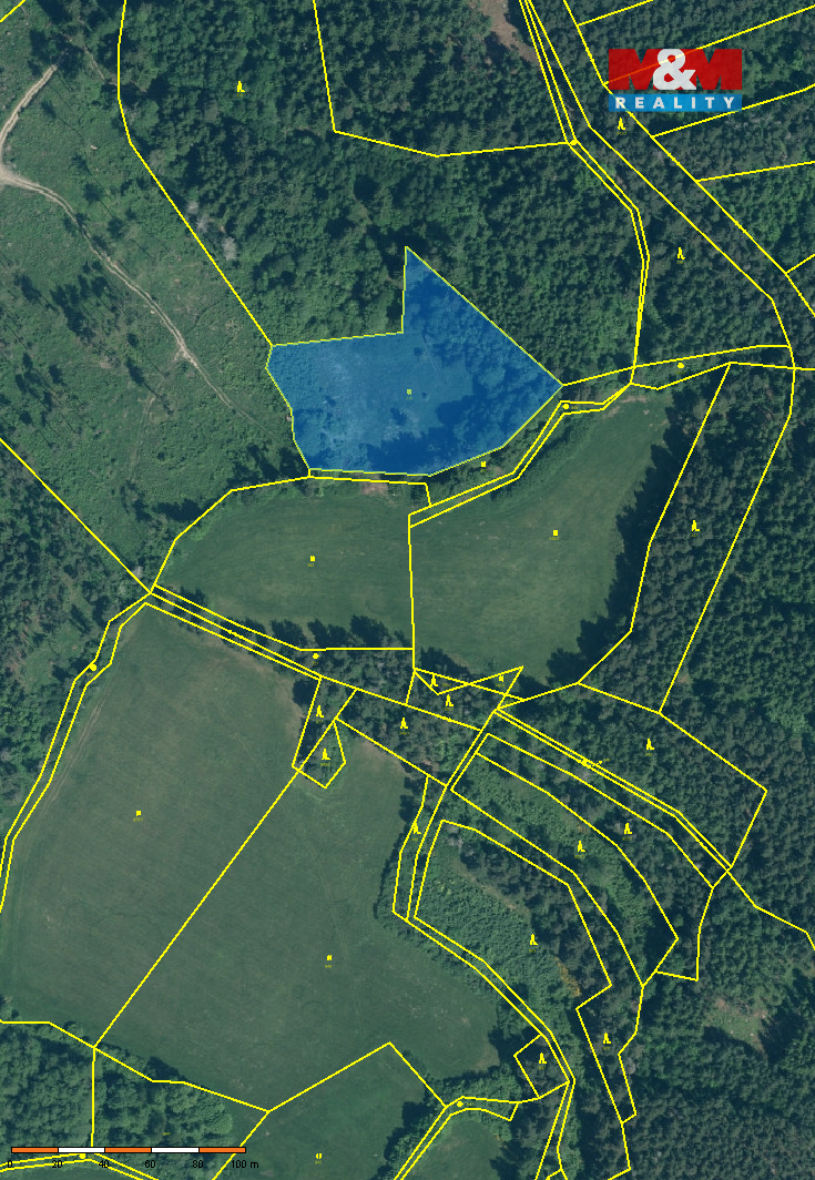 Prodej lesa, 33931 m², Chmelná u Sušice - 3