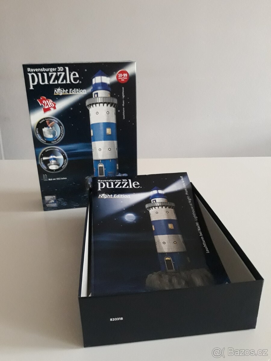 svítící 3D puzzle - MAJÁK - Ravensburger - 3