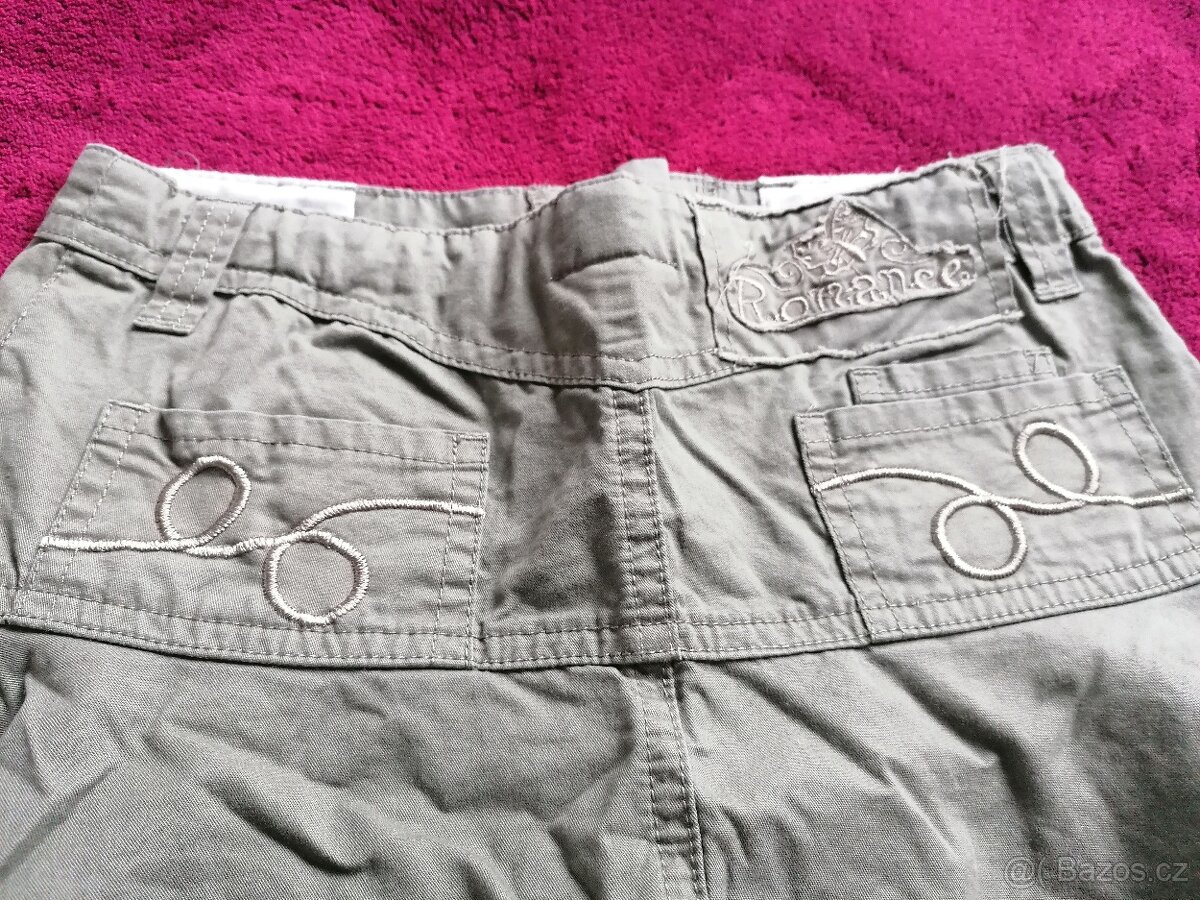 Dívčí sukýnka, vel. 128, barva khaki - 3