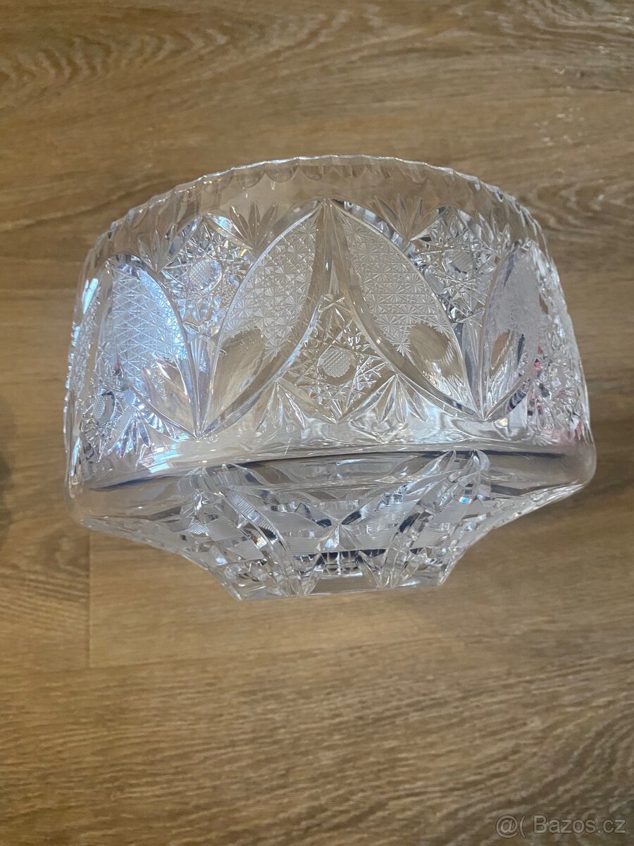 Velká mísa z broušeného skla - 3