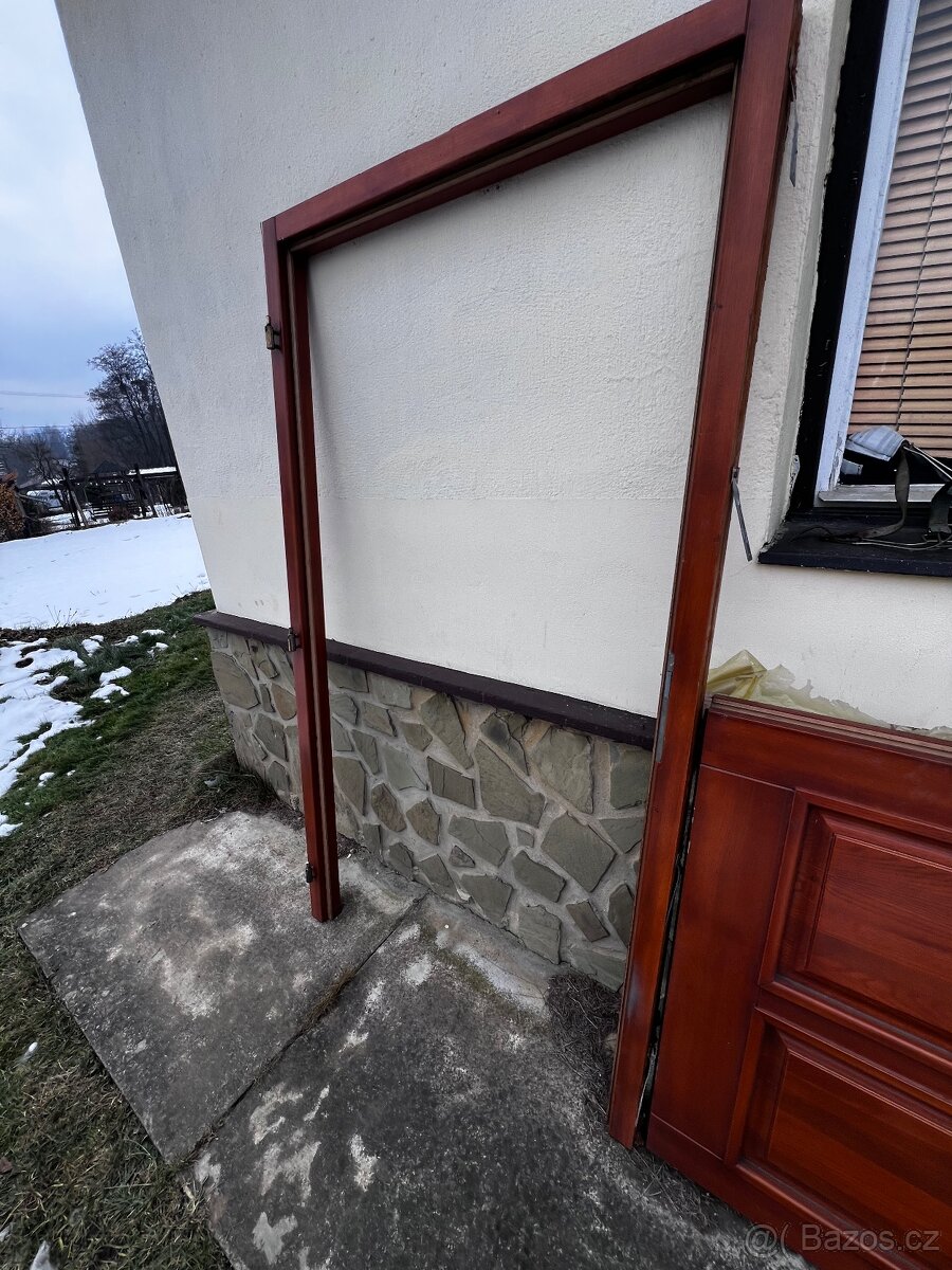 Vchodové dveře prosklené dřevo - 3