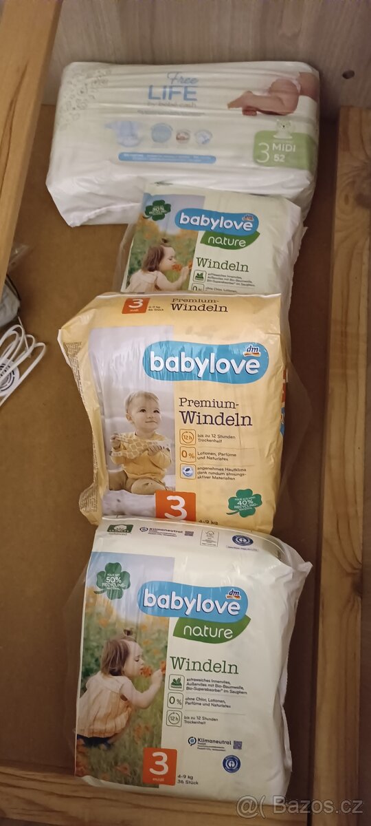 Jednorázové pleny 1,2 - 3