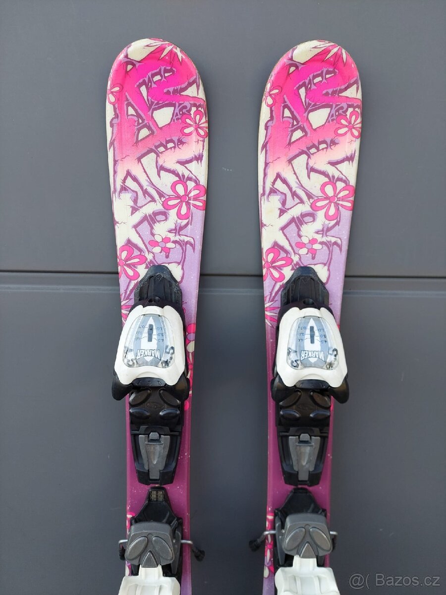 Dětské lyže K2, 76 cm + lyžáky SALOMON - 3