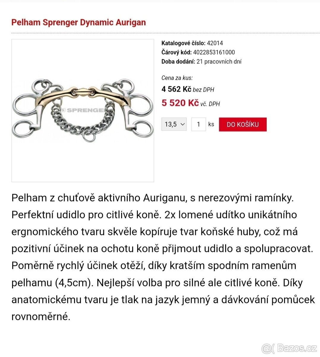 Pelham Sprenger vel 13,5cm - 3