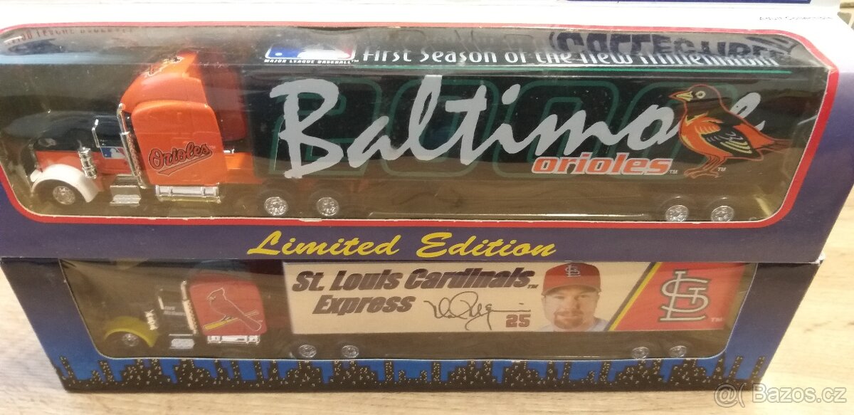 White rose, Fleer kamion, convoy, baseball - 3