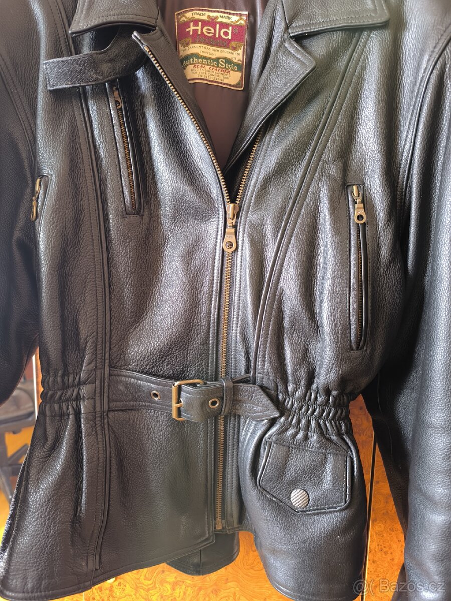 Kožená moto dámská bunda - 3