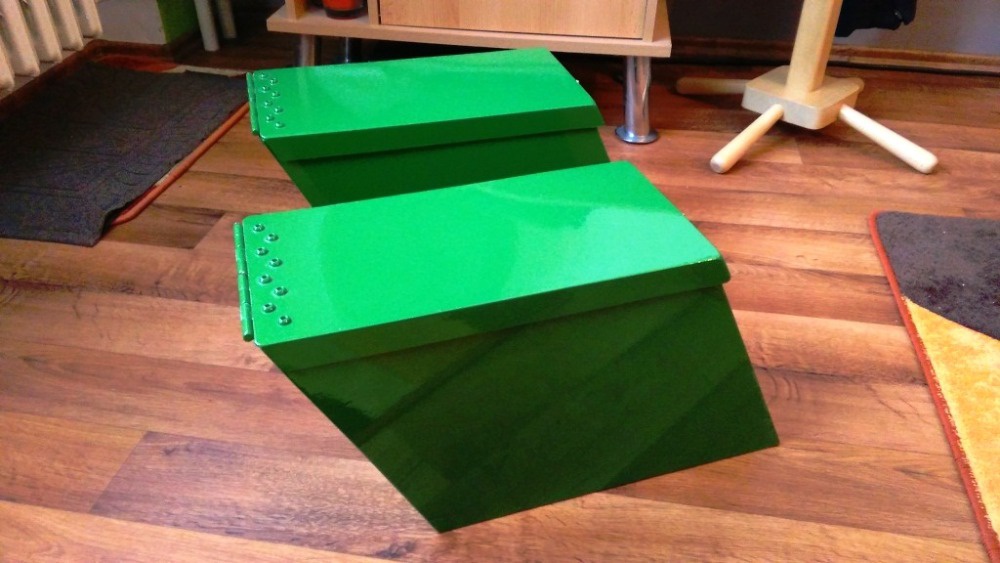 Plechové bedny/boxy na traktor nebo bagr... - 3