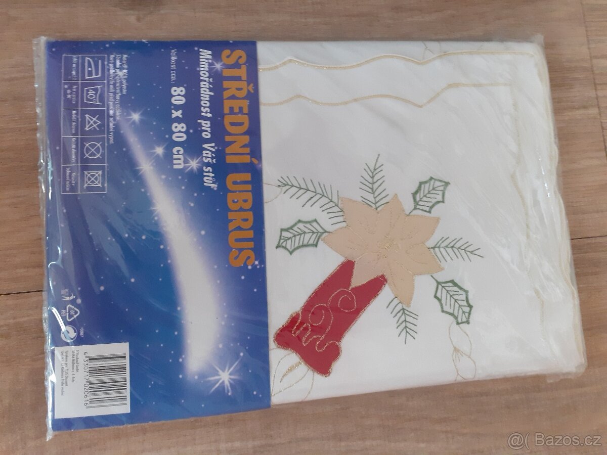 Prodám 3 látkové ubrusy s vánočními motivy - 3