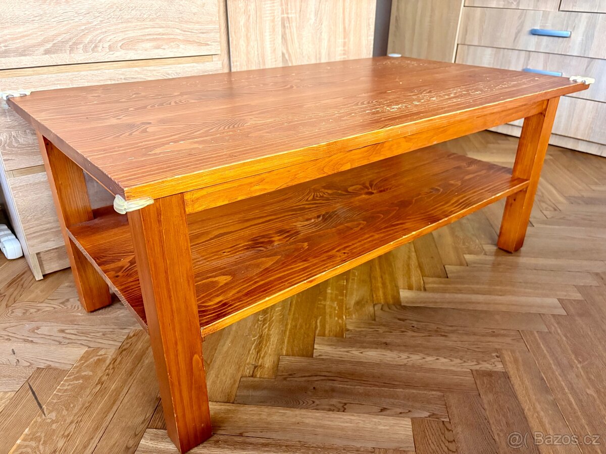 KONFERENČNÍ STOLEK Z MASIVU 120CM - 3