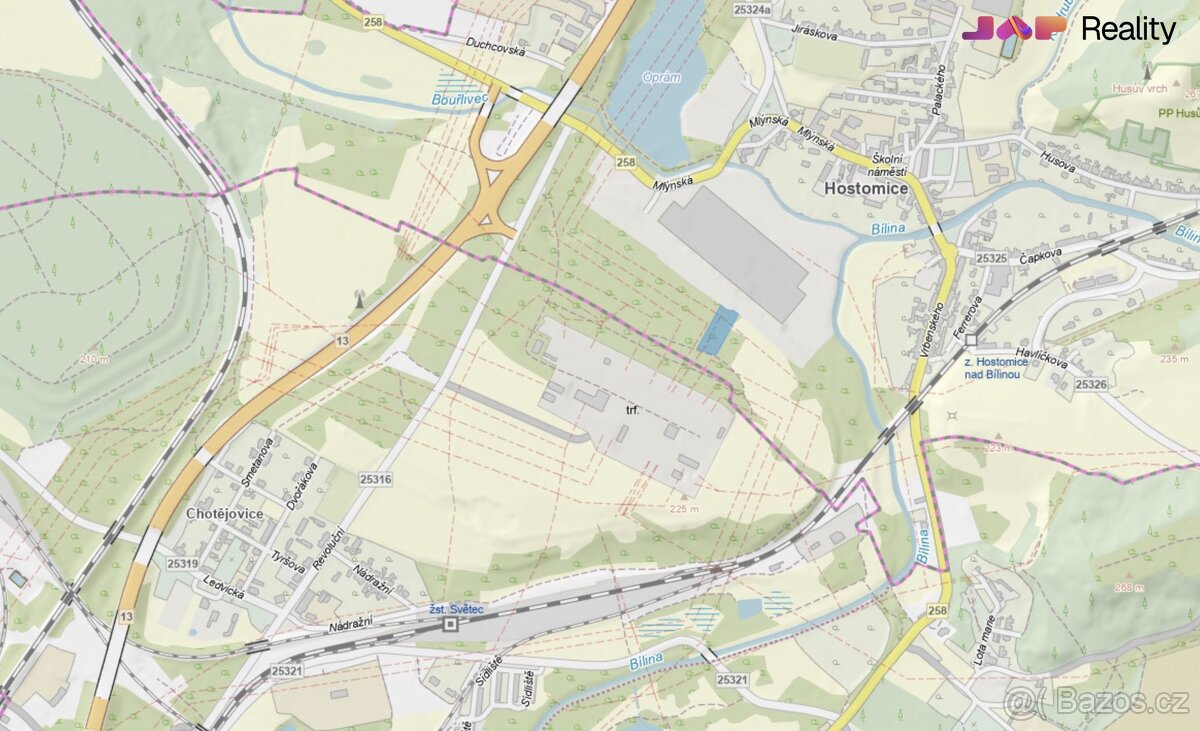 Prodej louky 3 627 m², Hostomice, ev.č. 00143 - 3