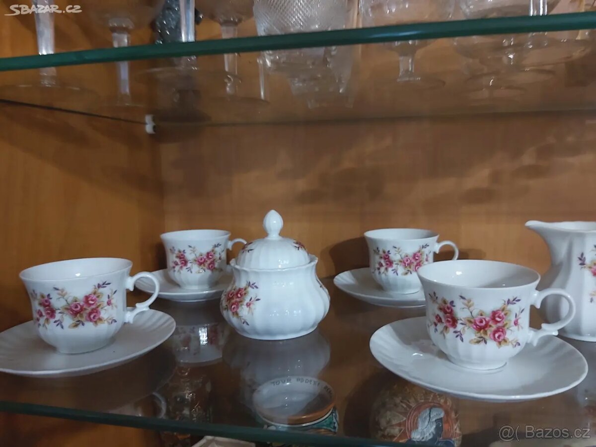 Porcelánový květinový servis - 3