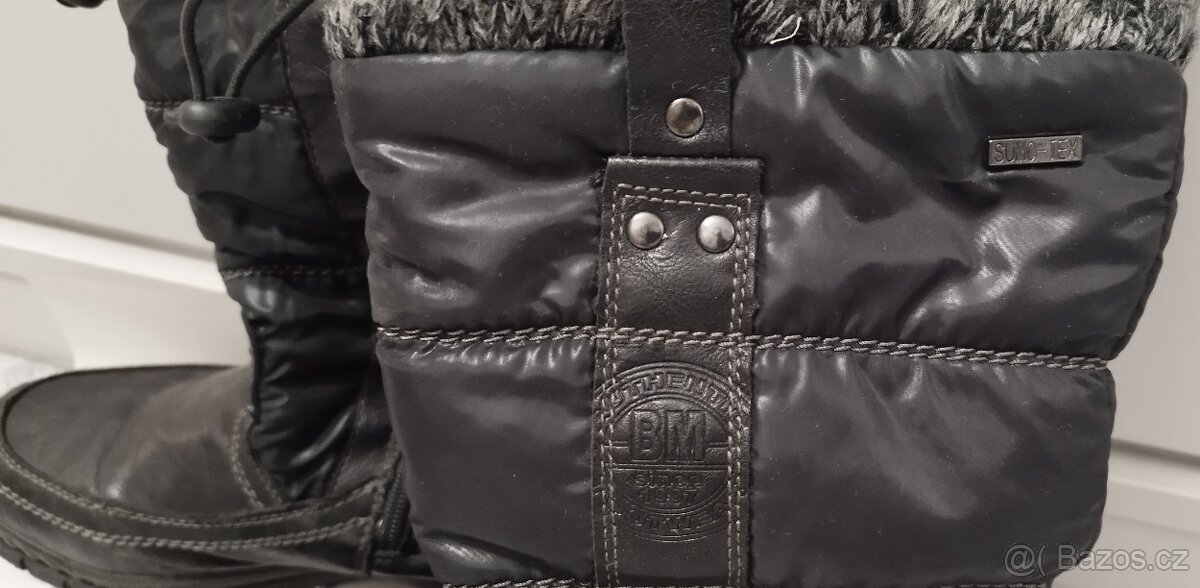 PRODÁM Dámské zimní boty S KOŽÍŠKEM Hnědé - 3