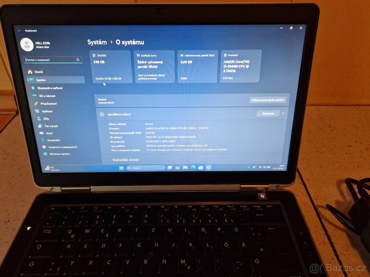 Dell Latitude E6330 s novou baterií - 3