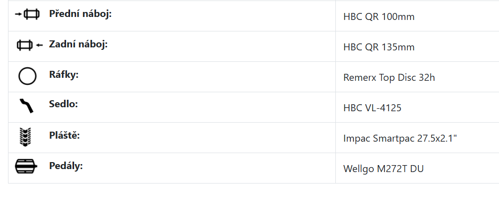 kolo HEAD TACOMA 27,5 - 3