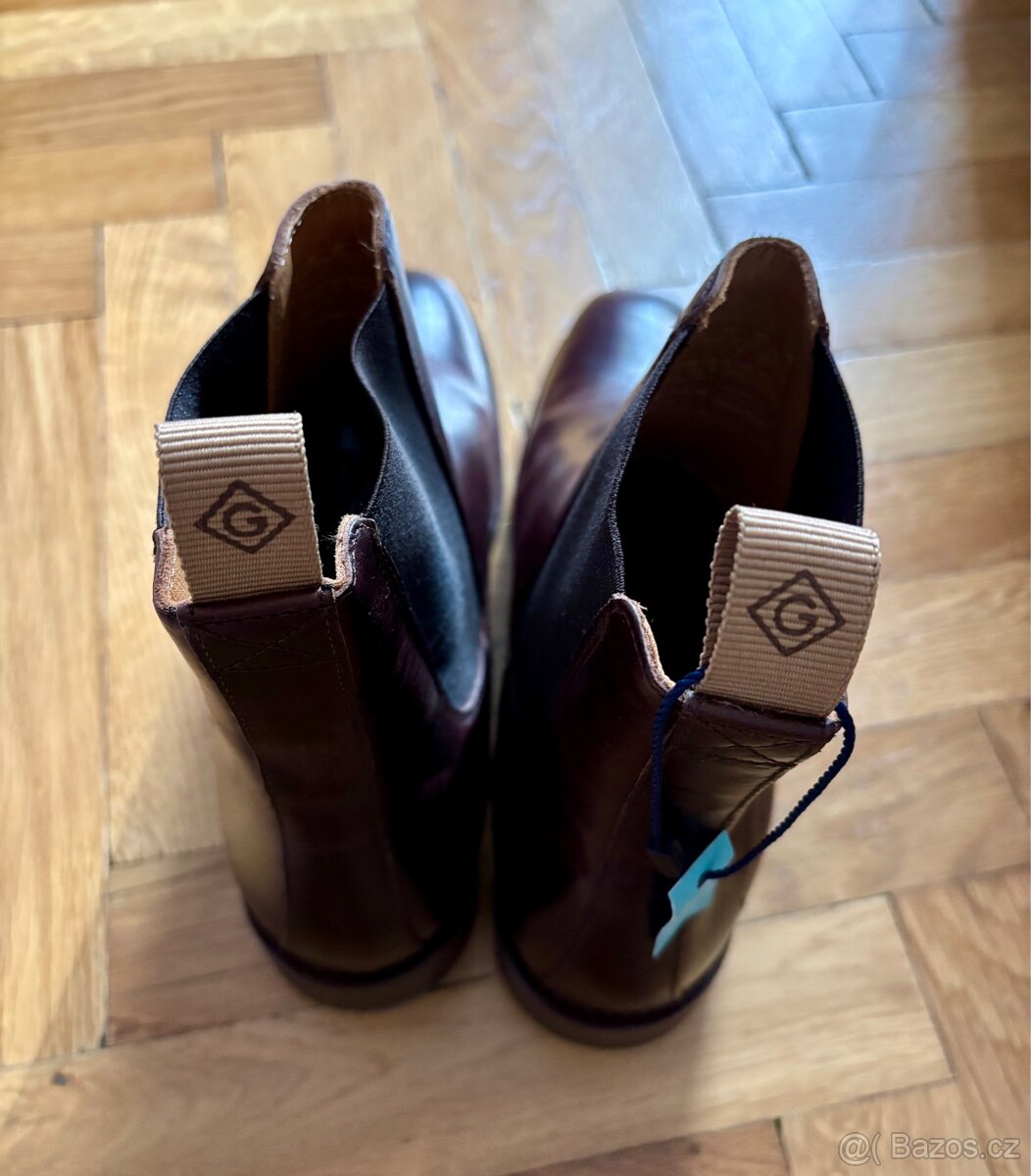 Dámské kotníkové kožené boty Gant vel. 41 - 3