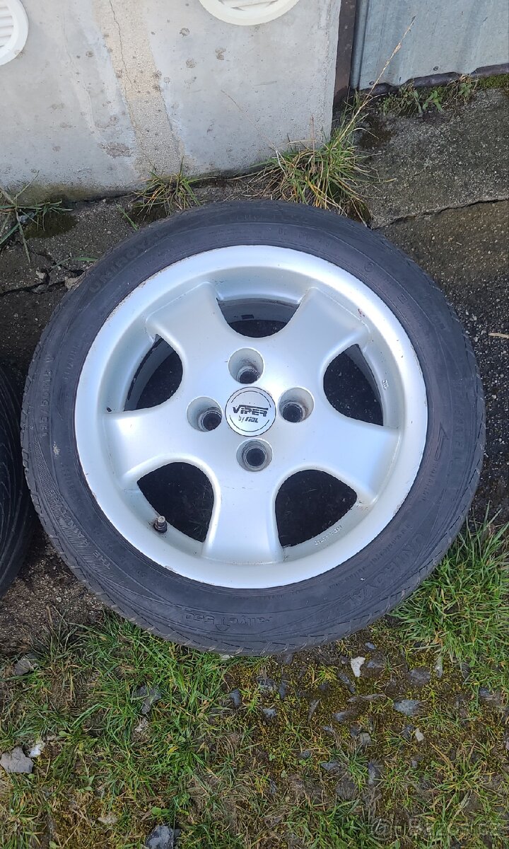 Alu kola 15" 4x100 sada s pneu - 3