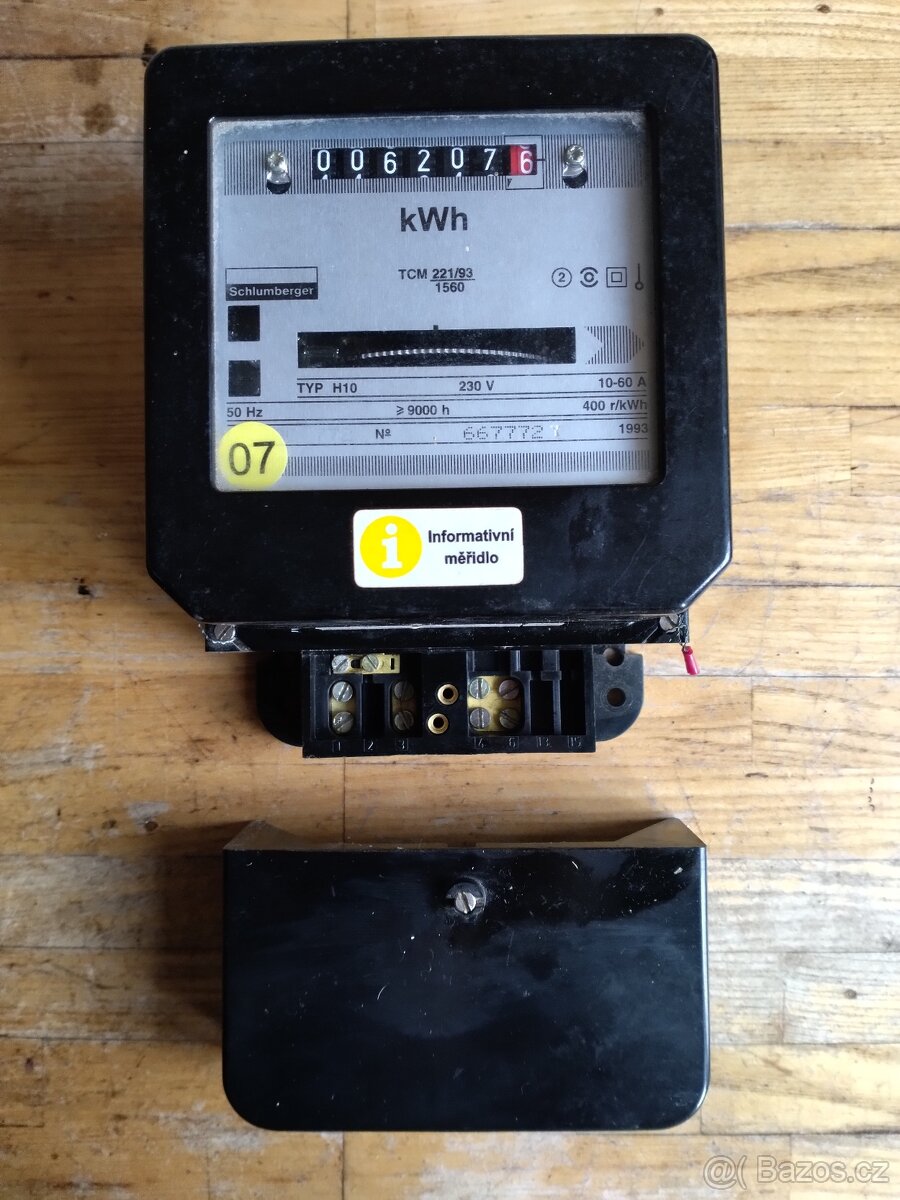 Podružný, odečtový elektroměr 220V - 3