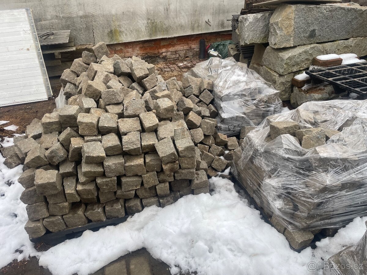 Žulové kostky 10x10 cm - 3