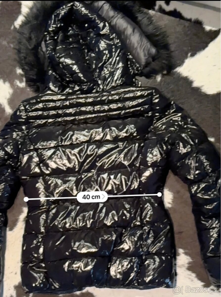 Lesklá prošívaná bunda - 3