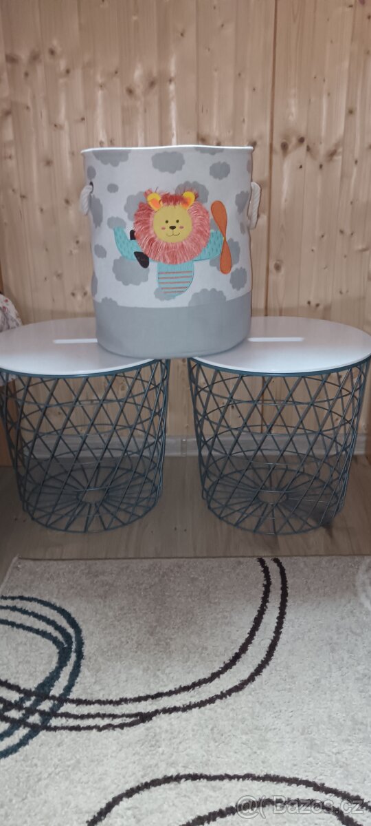 Tmavě zelené koše s víkem - 3