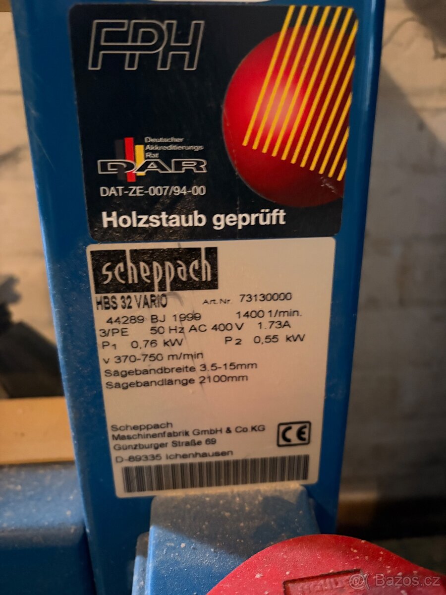 Pásová pila Scheppach HBS 32 Vario - 3
