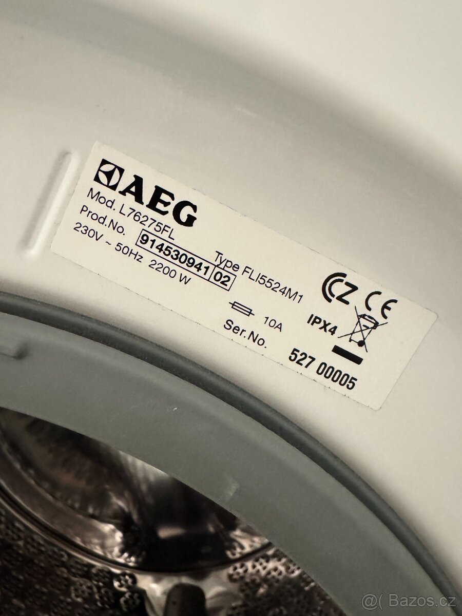 Prodám pračku AEG Lavamat L76275FL ProTex - 3