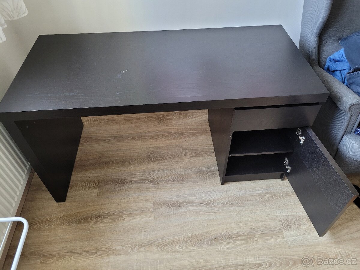 Psací stůl Ikea Malm černá - 3