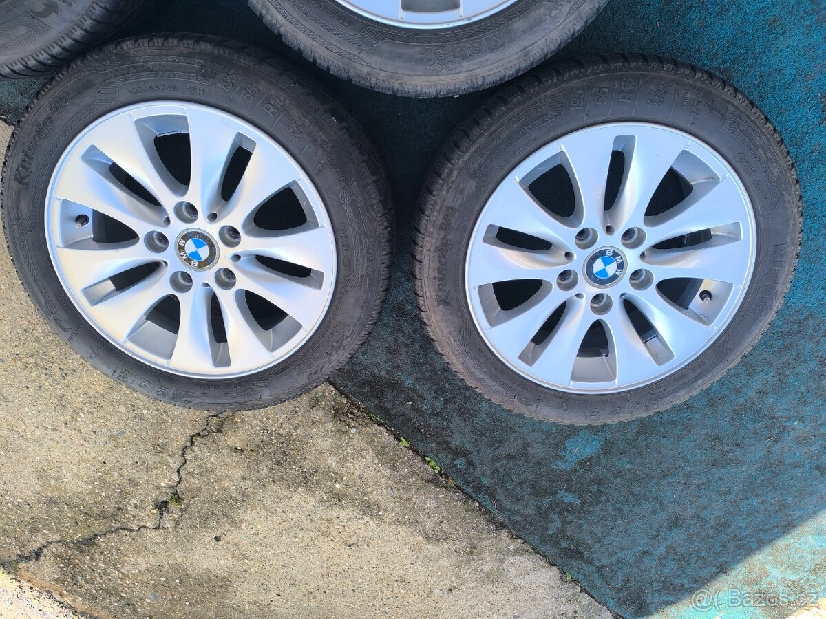ALU kola 16" zimní Kleber 195/55 r16, originál BMW - 3