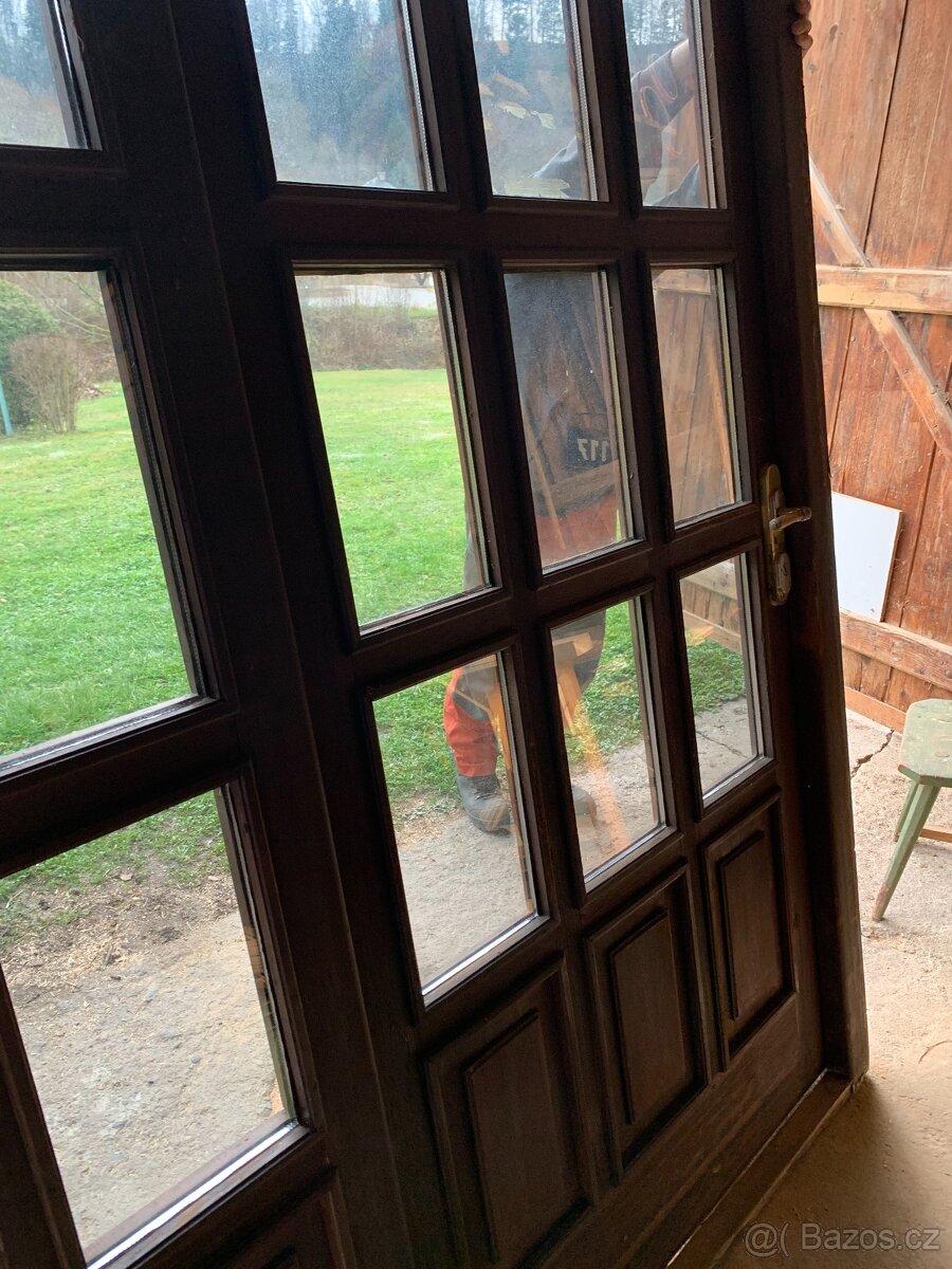 Dřevěné vchodové dveře 150x210 - 3