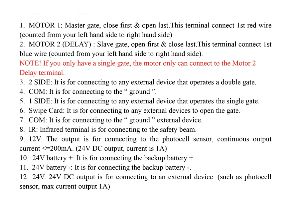 Řídicí deska pro pohon křídlové brány - 3