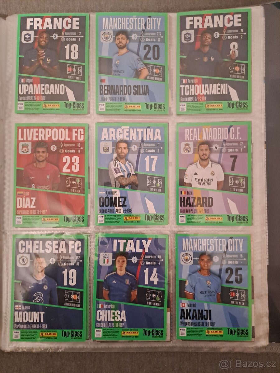 Fotbalové kartičky + album - 3