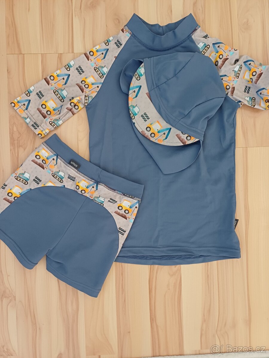 Dětské UV plavky s čepicí vel. 110/116 - 3