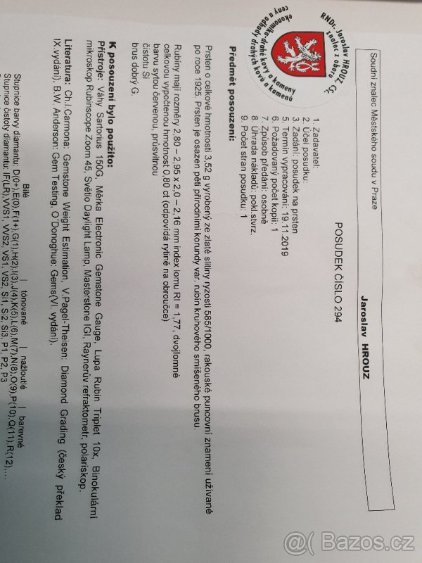 Prsteny 3ks osazene přirodnimi Diamanty,Rubiny a Safiry - 3