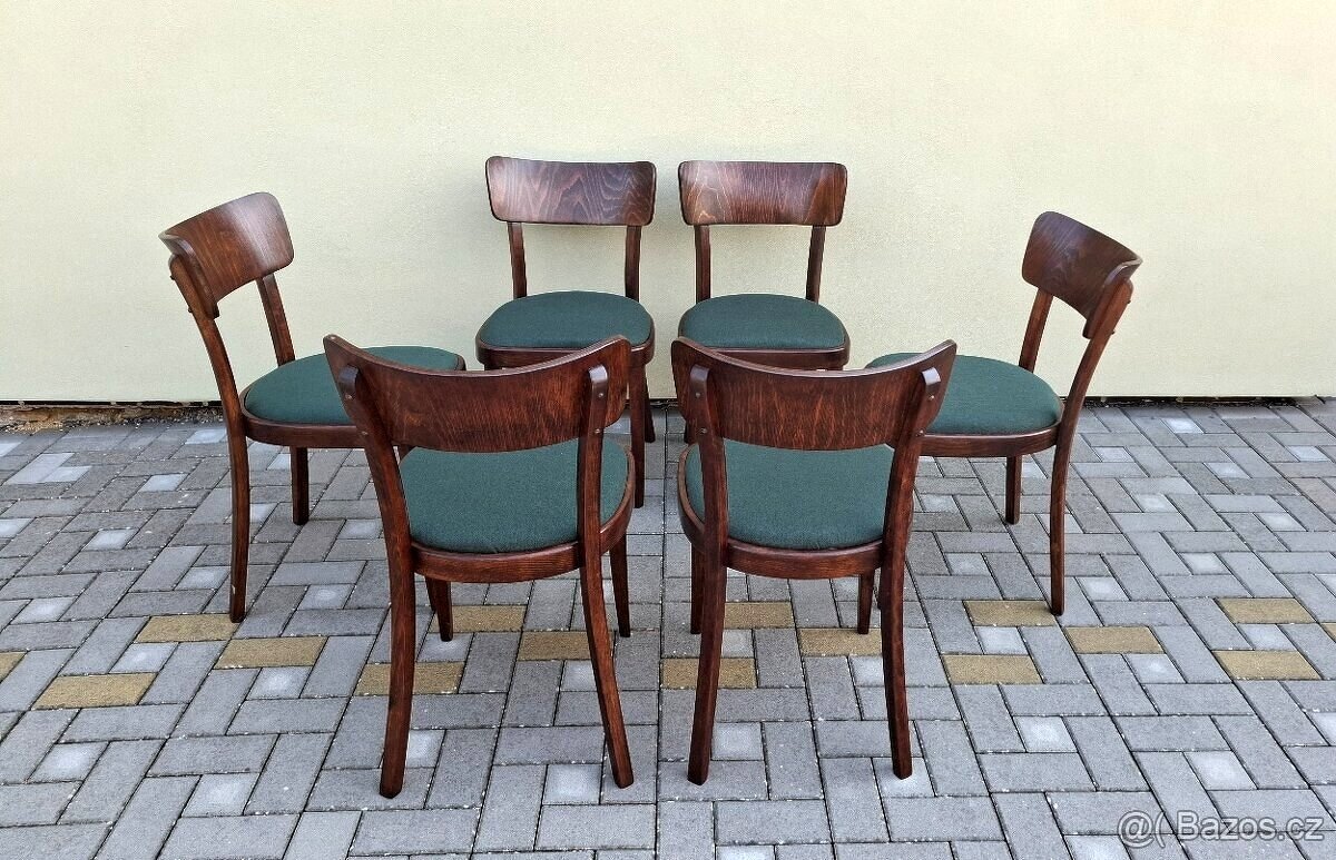 Polstrované jídelní židle THONET 6ks - 3