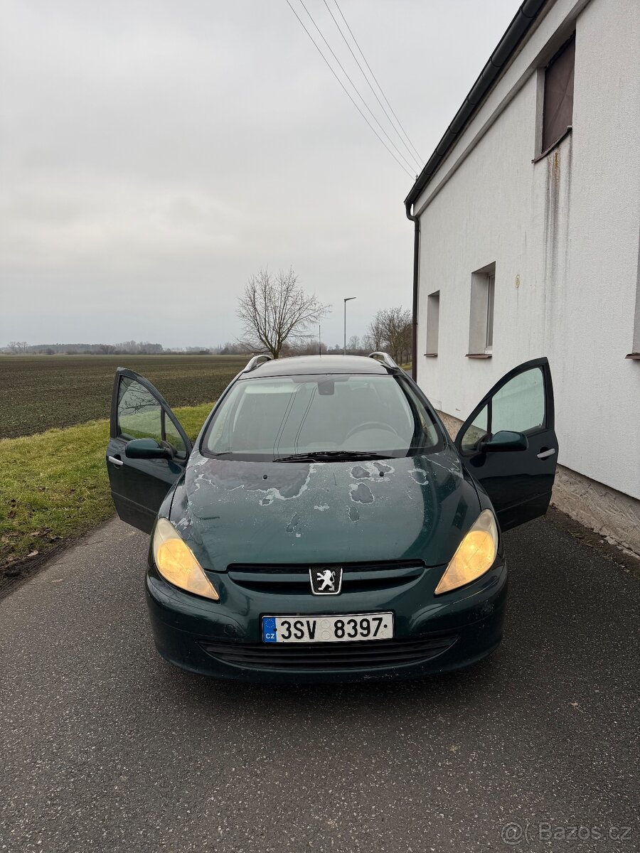 Peugeot 307 SW 1.6HDI , STK 9 měsíců , poctivě servisované - 3